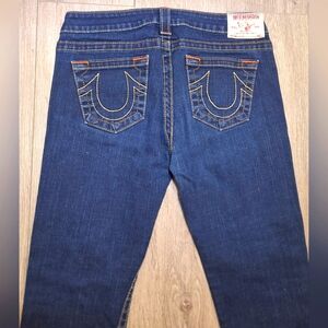 True Religion Jeans size 30 Waist 24 Leg  Stretch 3/4 Jeans